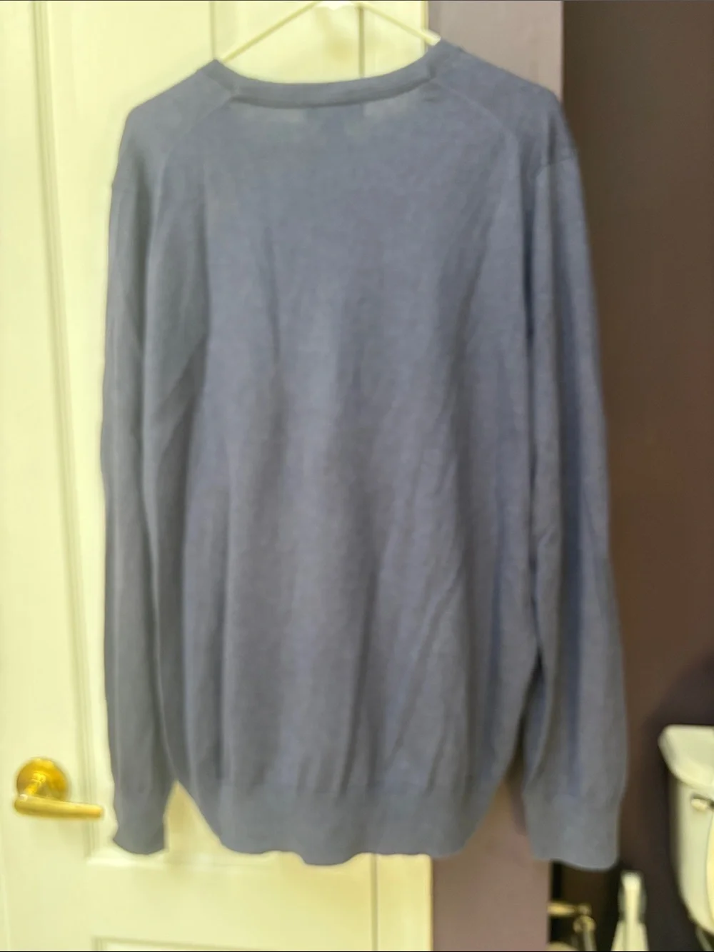 Banana Republic Men's V-Neck Sweater - Slate Blue